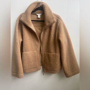 H&M Tan Teddy Jacket